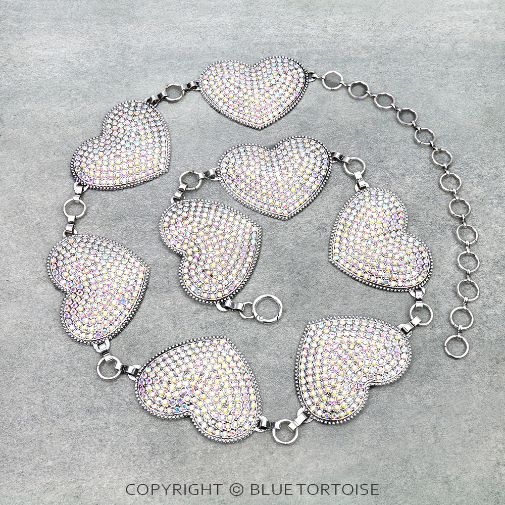 Lightweight! Heart Stone Belt