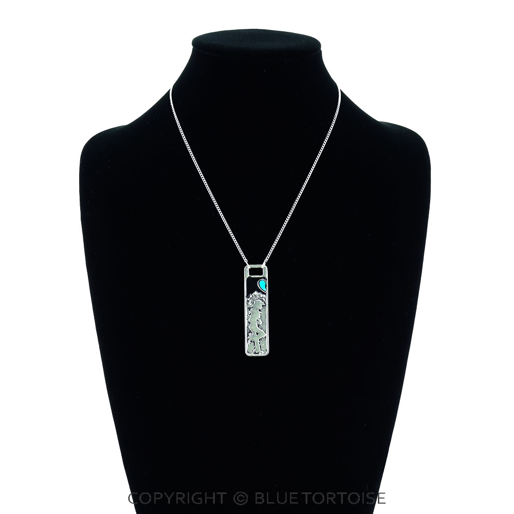 Western Rodeo Couple Pendant Necklace - Image 4