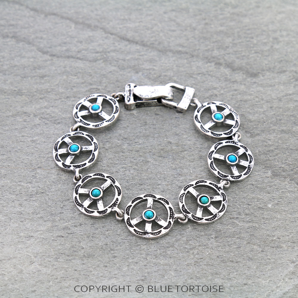 Western Peace Sign Magnetic Bracelet