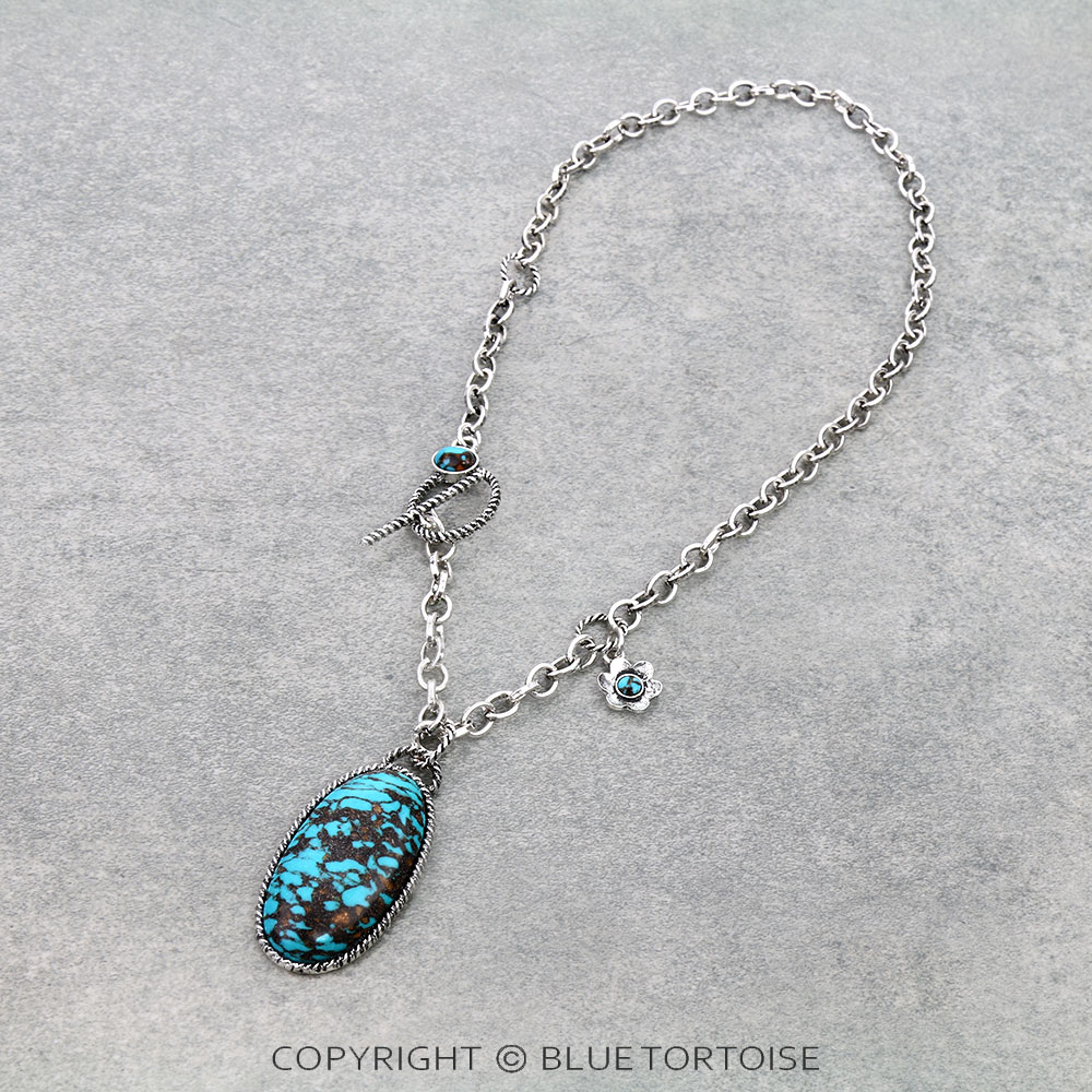 Western Handmade Stone Pendant Necklace