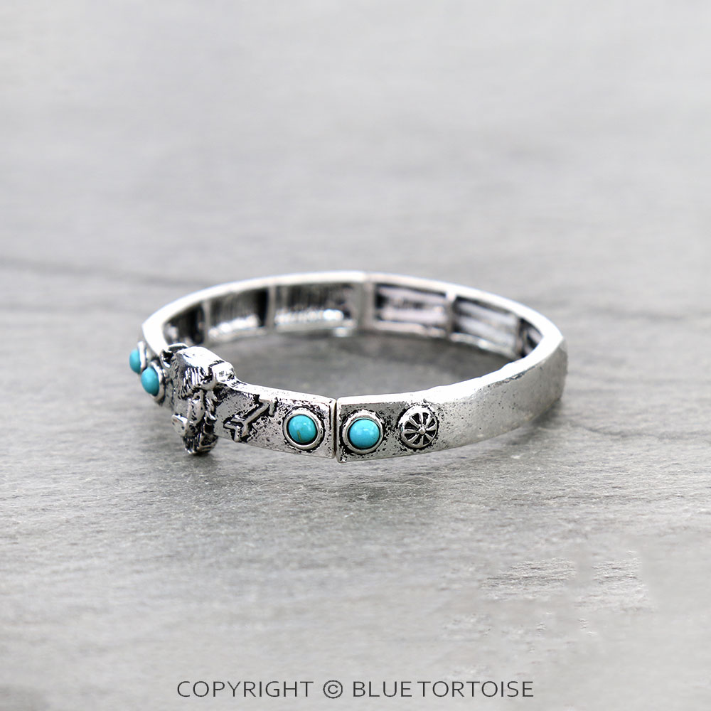 Western Scotty Cow Stretch Bracelet - Image 2