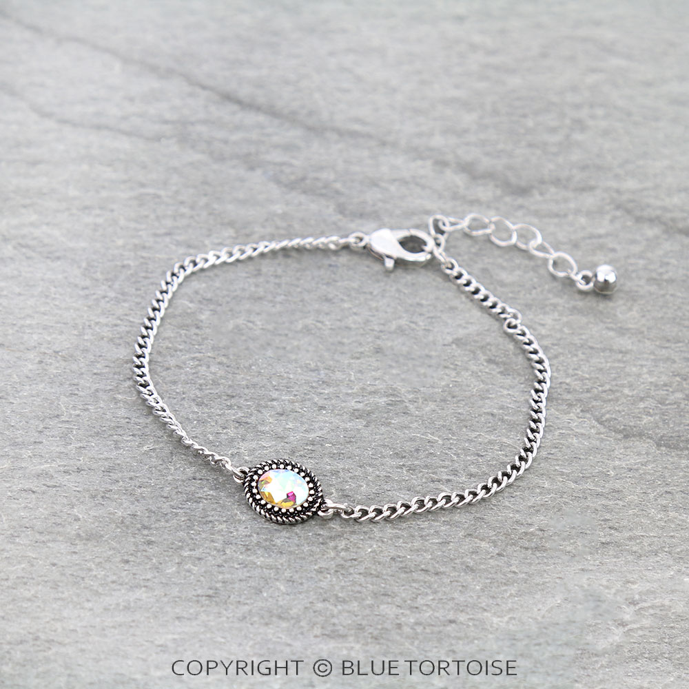 Western Stone Minimalistic Chain Bracelet