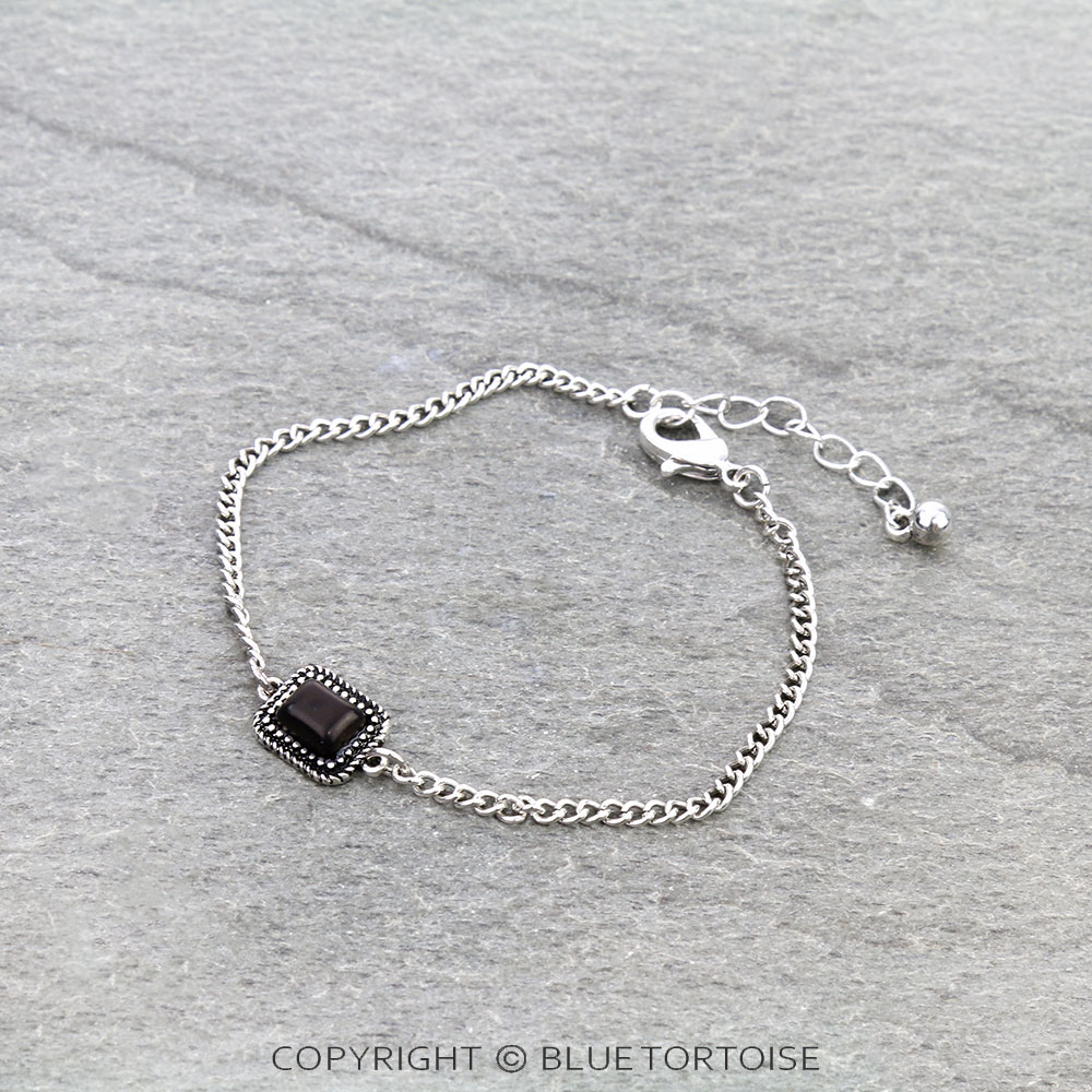 Western Stone Minimalistic Chain Bracelet