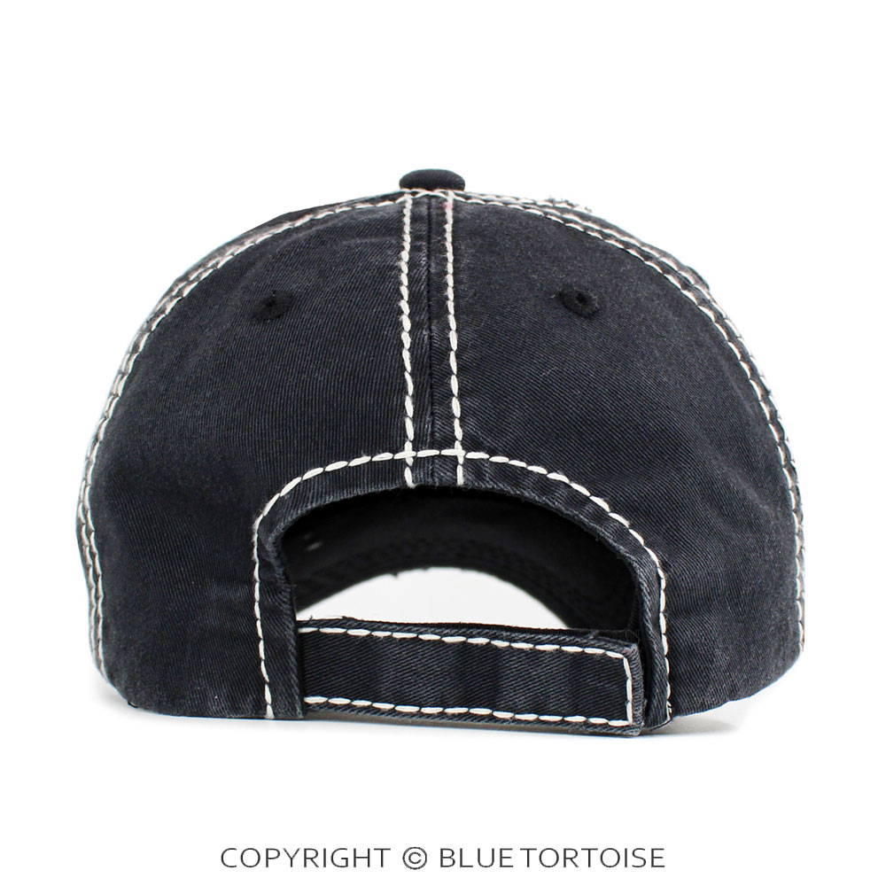 "Tequila Made Me Do It" Washed Vintage Ball Cap - Image 3