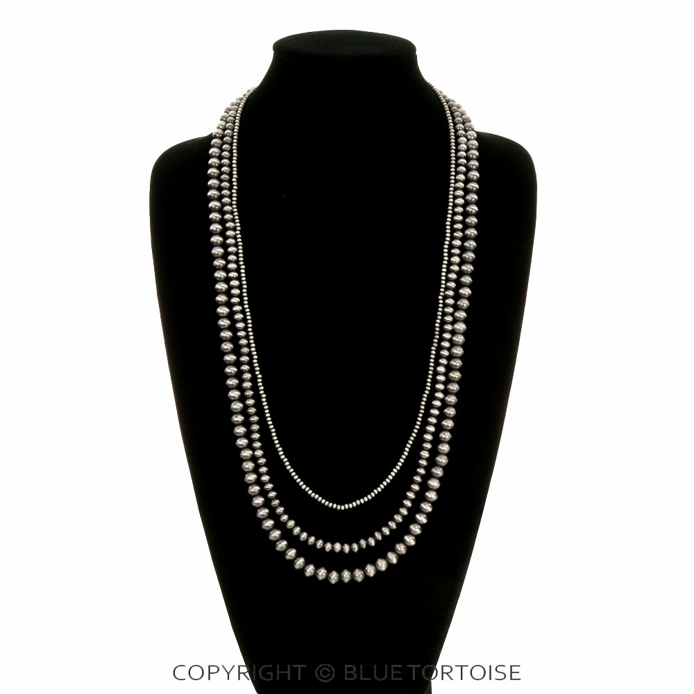 Multi Layered Navajo Style Pearl Necklace - Image 2