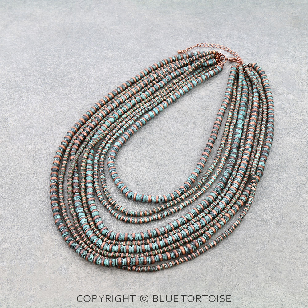 9Row Navajo Style Pearl Necklace