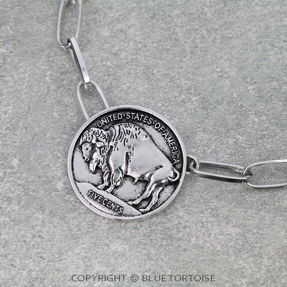 Western Buffalo Coin Choker Set - Image 3
