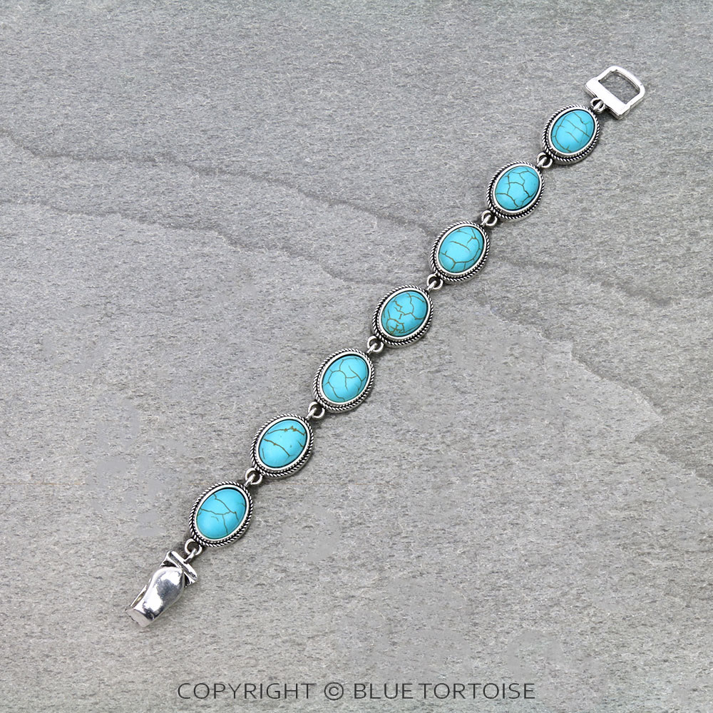 Western Oval Stone Magnetic Bracelet - Image 2