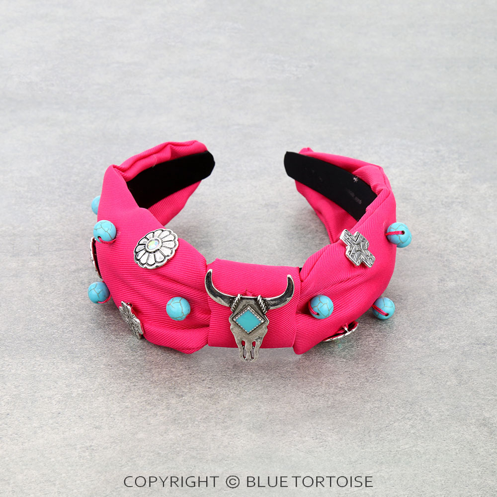 Handmade Western Longhorn Hairband