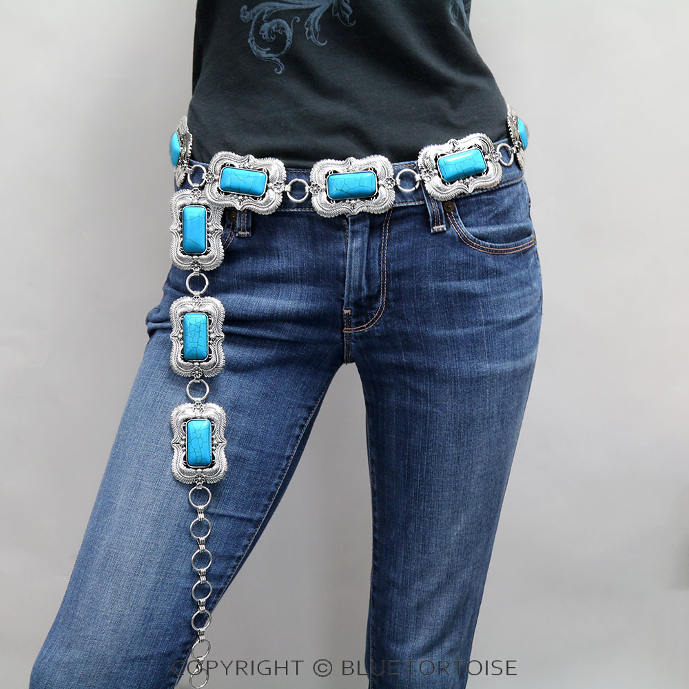 Western Rectangle Stone Belt L/XL - Image 2