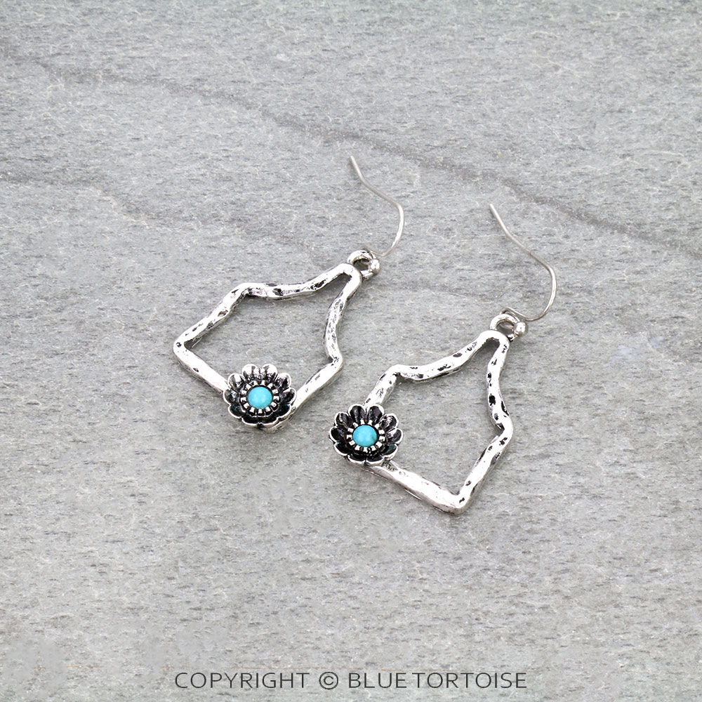 Western Cutout Ear Tag Dangle Earrings