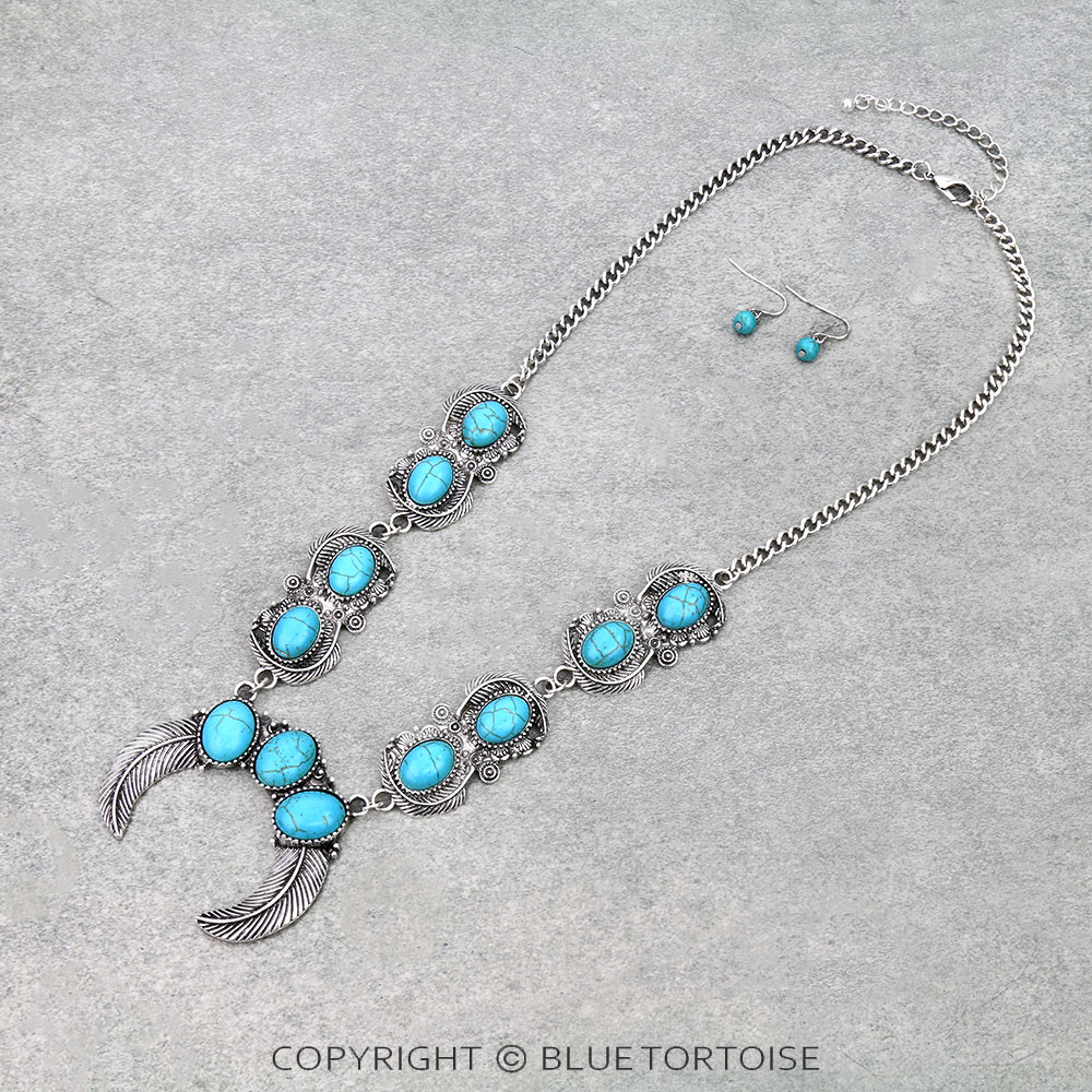 Western Squash Blossom Necklace Set