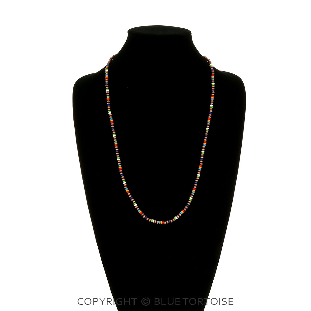 Navajo Style Pearl & Bead Necklace - Image 2