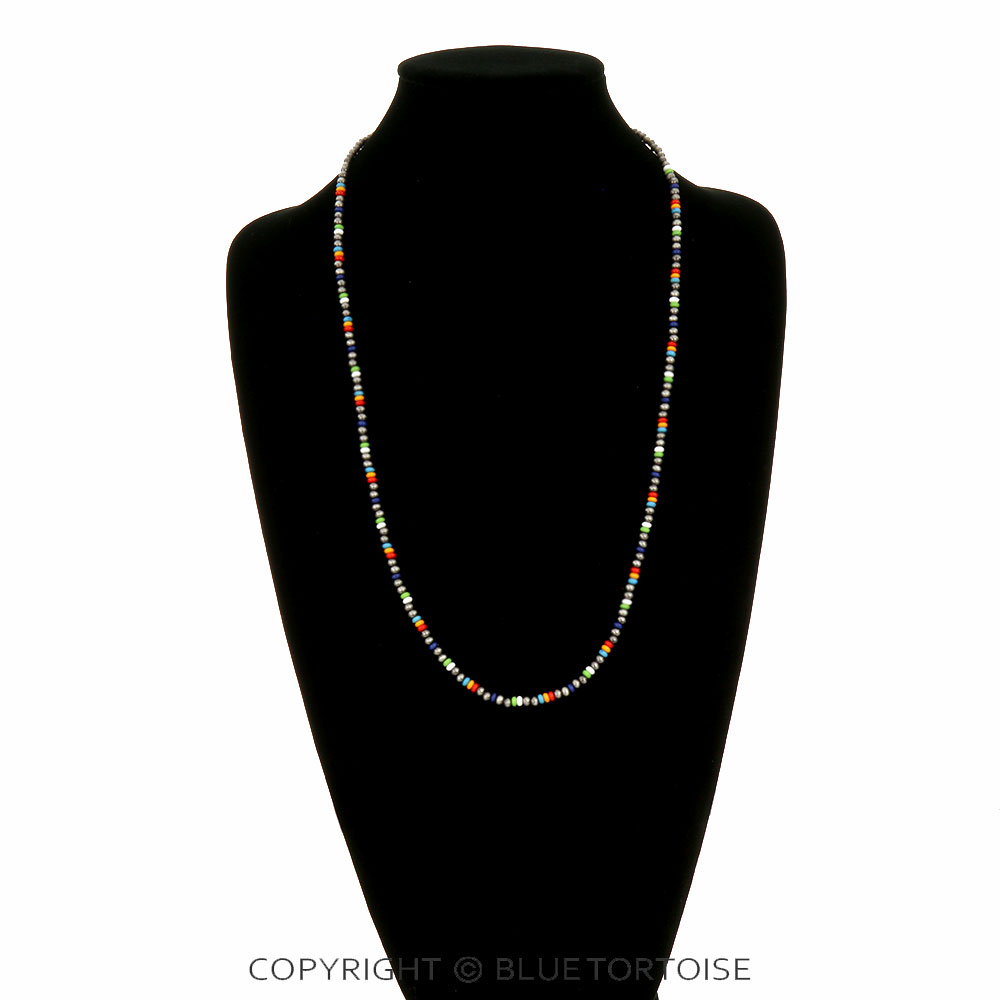 Navajo Style Pearl & Bead Necklace - Image 2