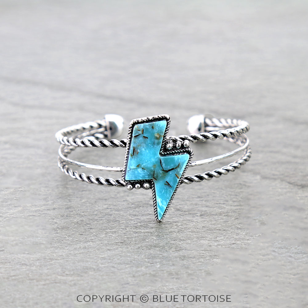 Western Thunder Stone Cuff Bracelet