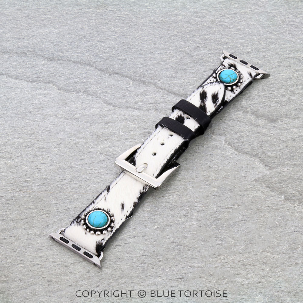 Genuine Cowhide Stone Apple Watch Band