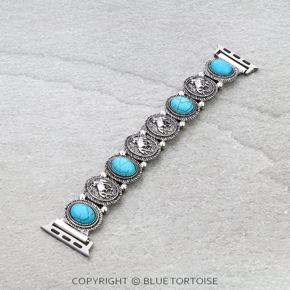 Western Rodeo Stone Stretch Watch Band