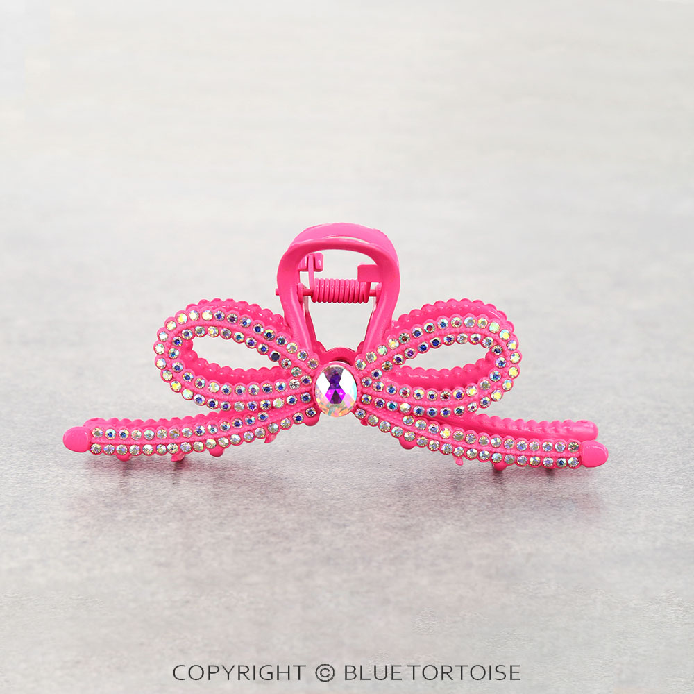 4.25" Ribbon Stone Hair Claw Clip - Image 2