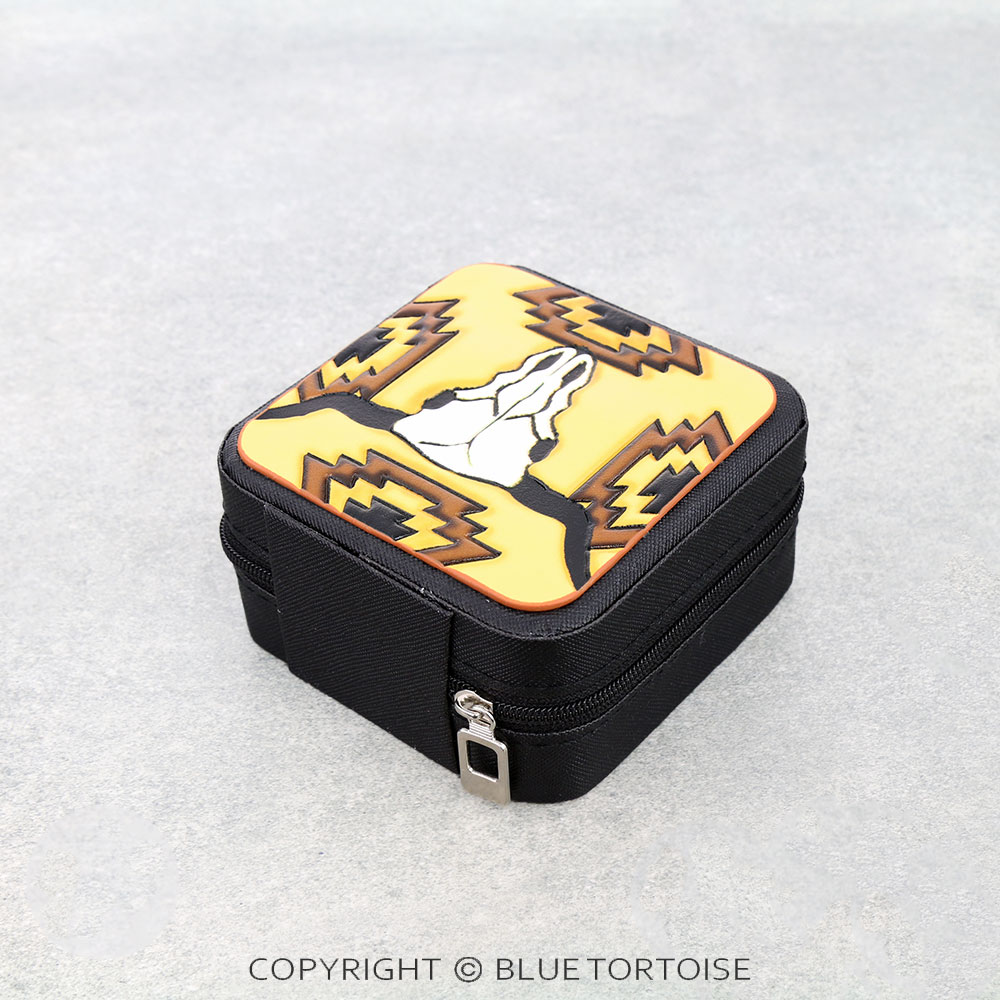 Western Tooled Leather Travel Jewelry Box - Steer Skull - Image 3