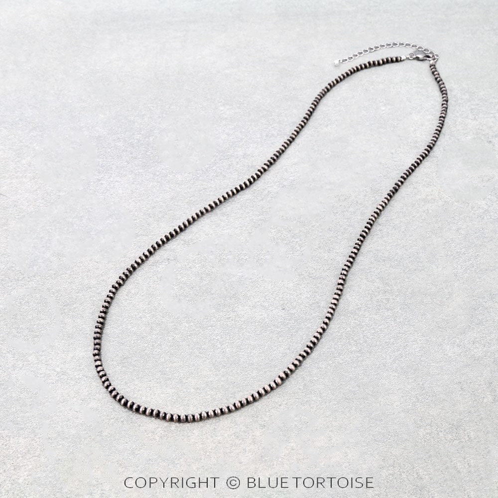 4mm Navajo Style Pearl Necklace