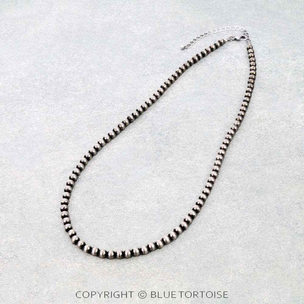 6mm Navajo Style Pearl Necklace