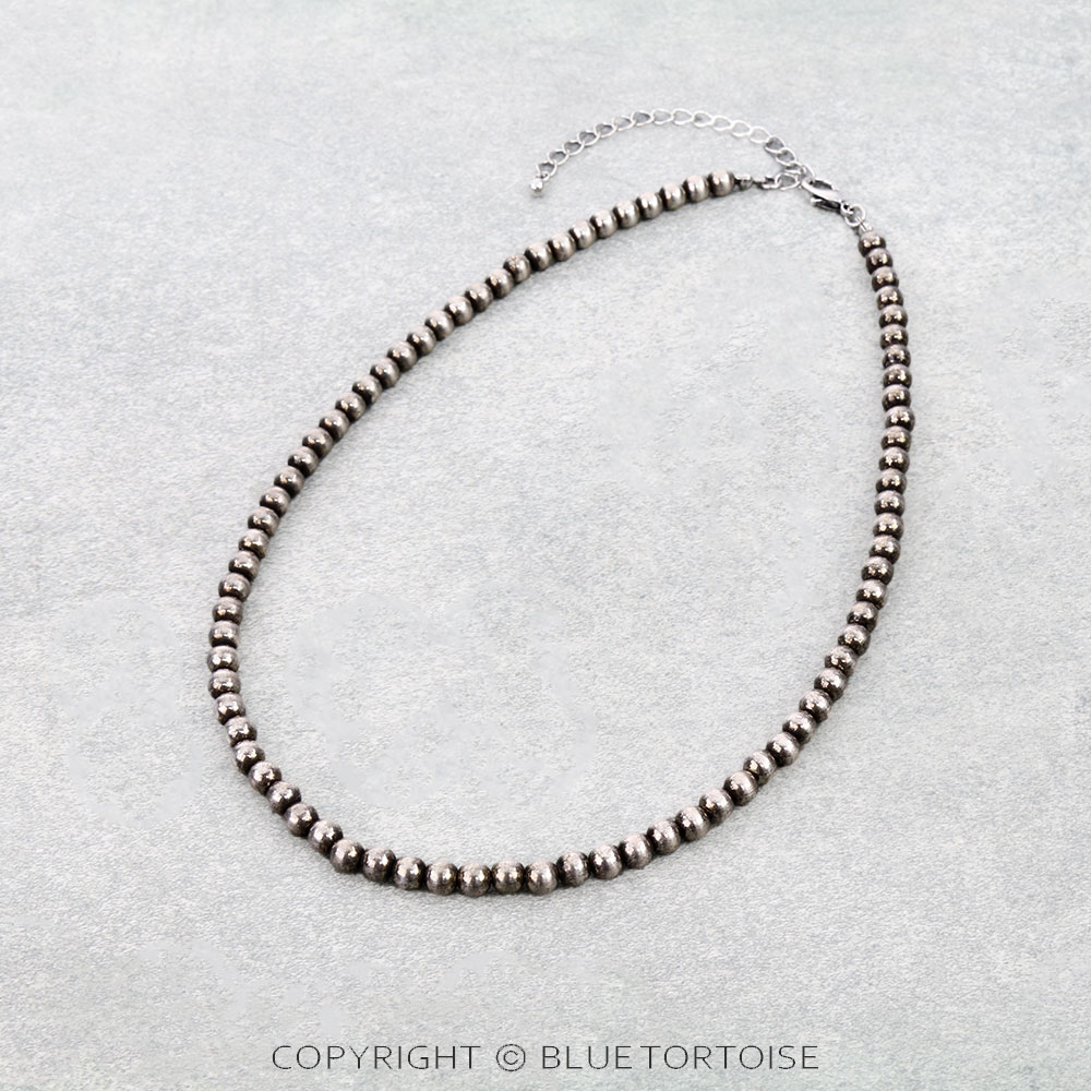6mm Navajo Style Pearl Necklace