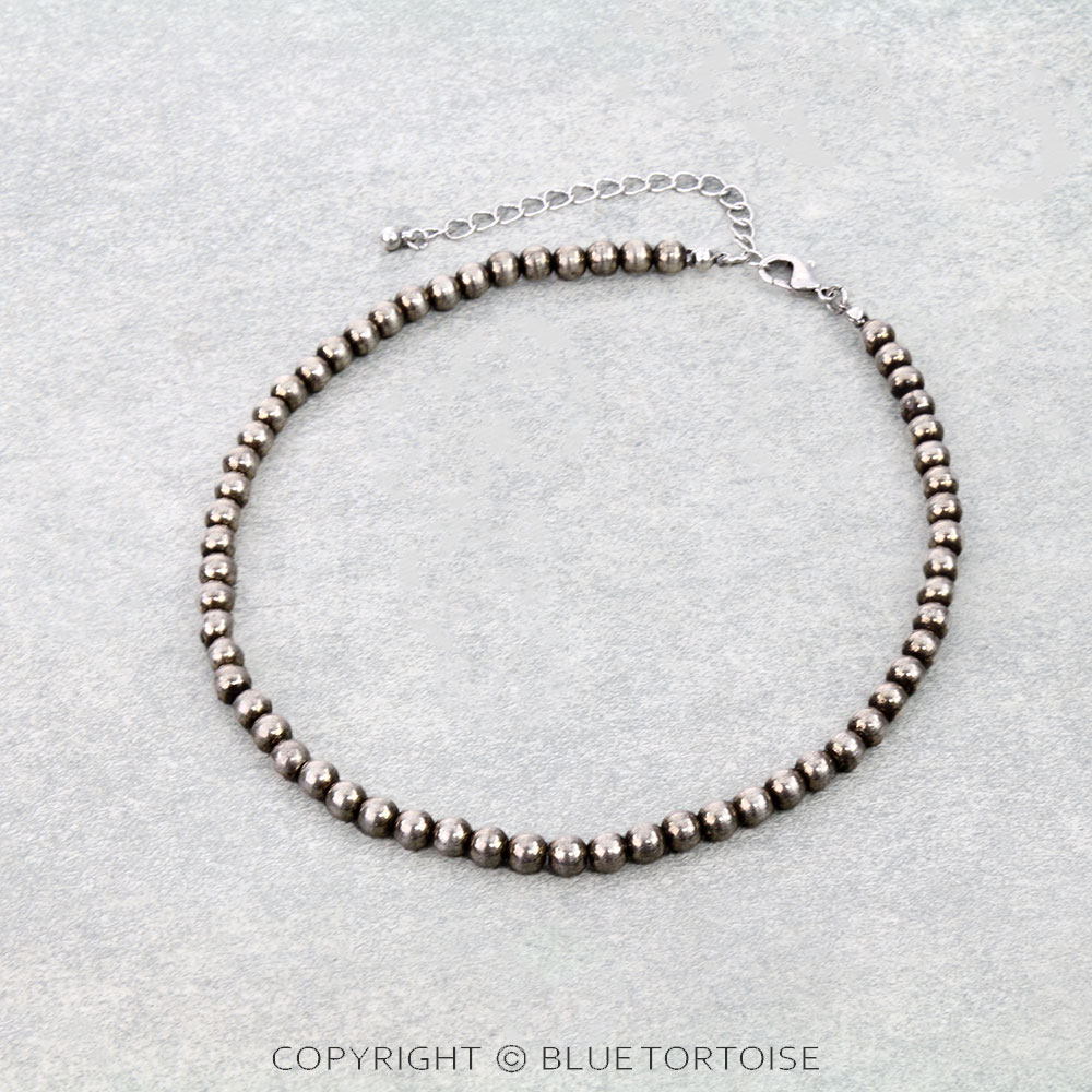 6mm Navajo Style Pearl Necklace