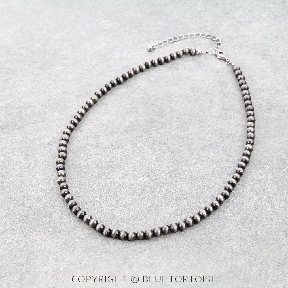 6mm Navajo Style Pearl Necklace