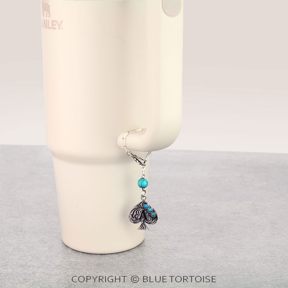 Initial “D” Spade Tumbler Charm - Image 4