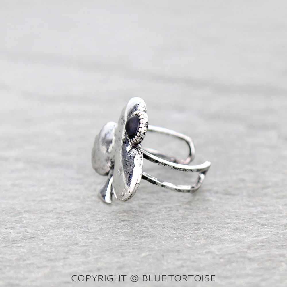 Ace of Clubs Cuff Ring - Image 2