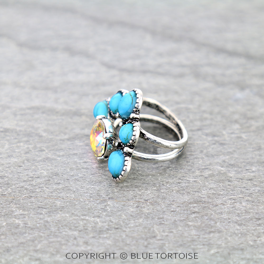 Western Tiara Shape Stone Ring - Image 2