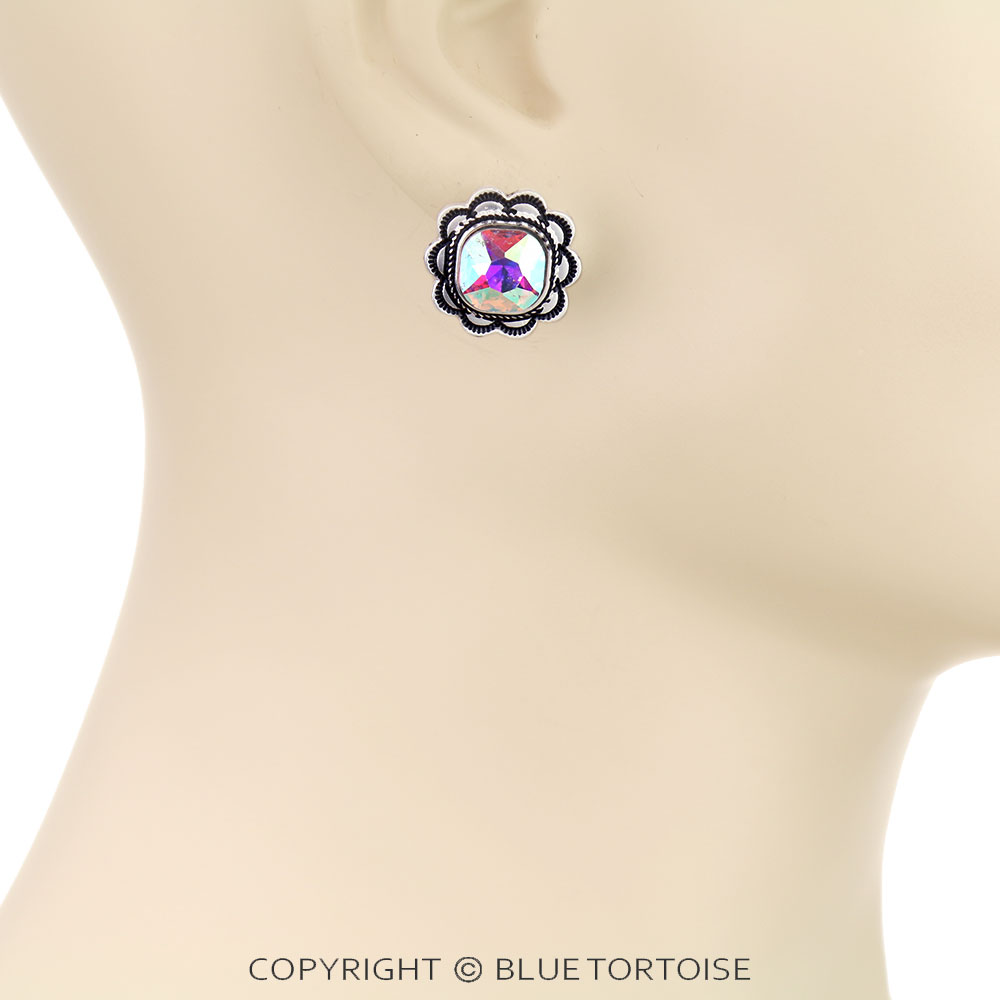 3 Pair Western Concho Earring Set - Image 2