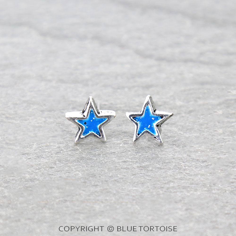 Western Sparkle Star Stud Earrings
