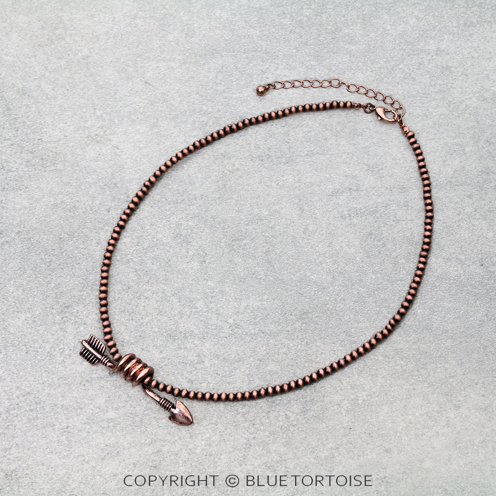 Western Twisted Arrow Pendant Necklace
