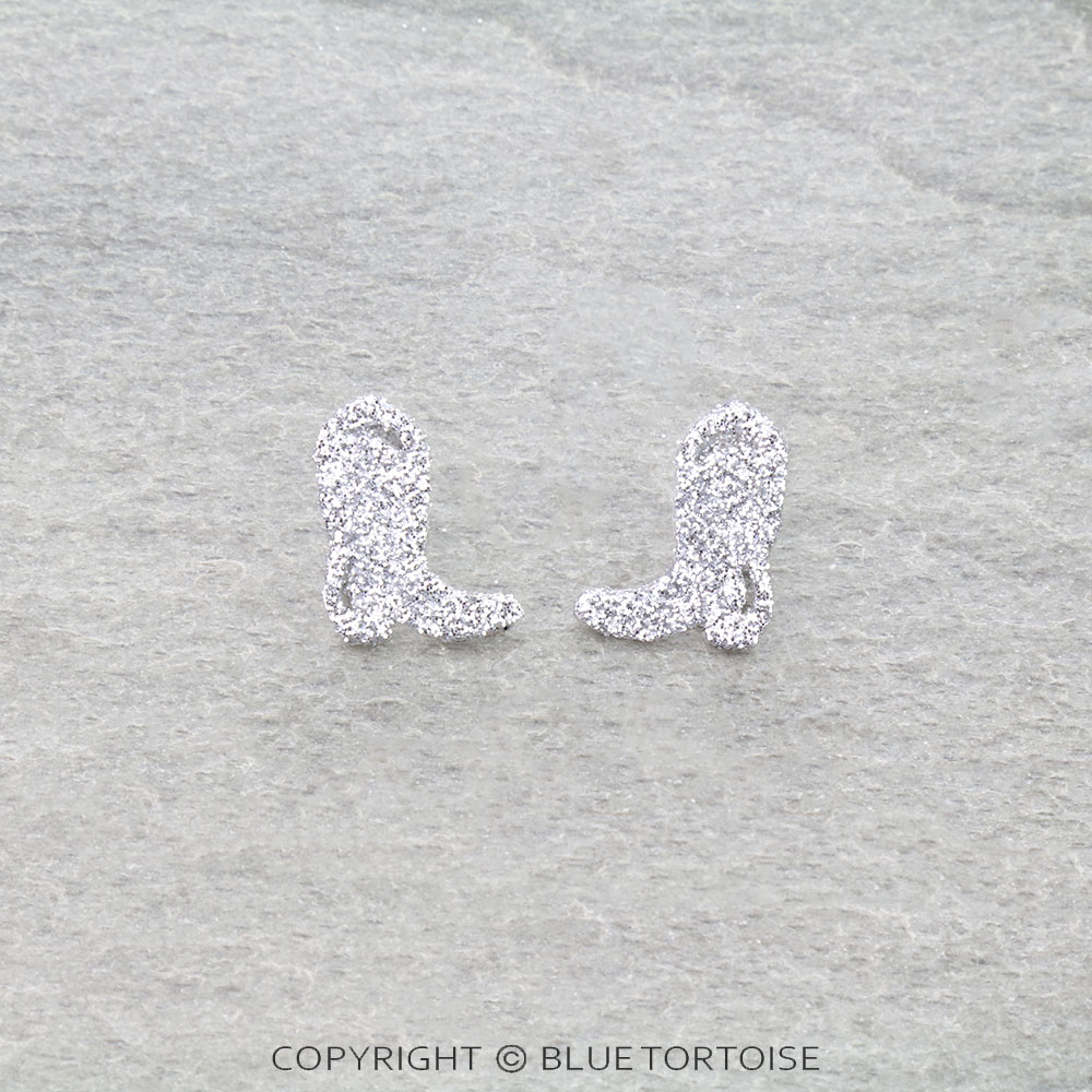 Western Mini Boot Hat Stud Earrings