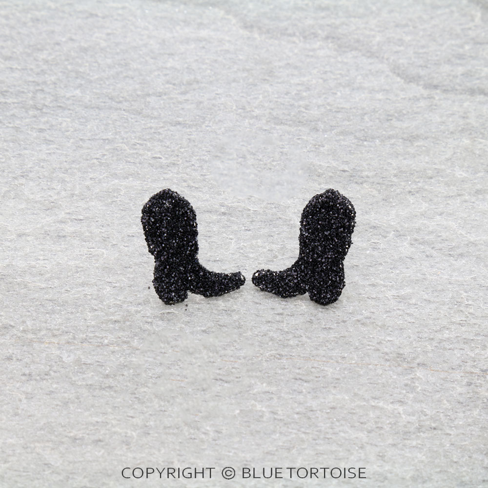 Western Mini Boot Hat Stud Earrings