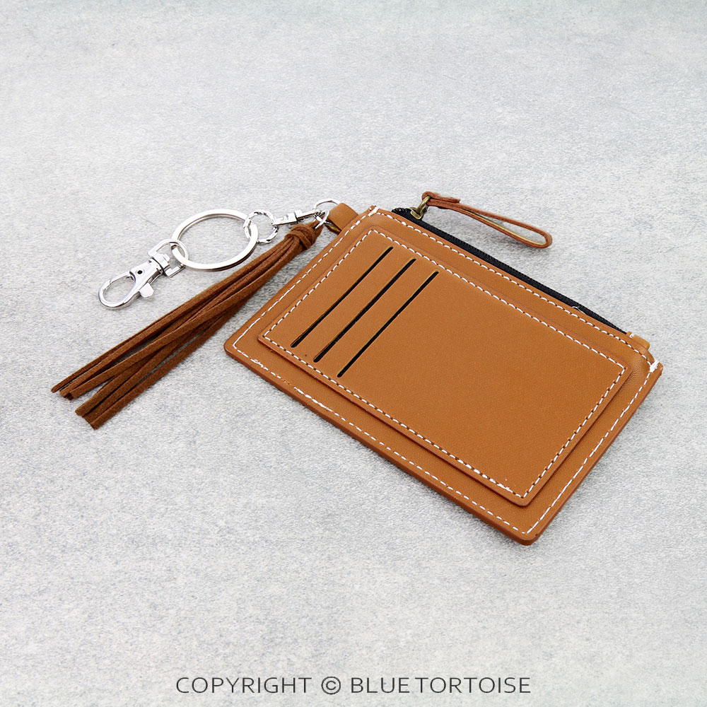 Western Yee Haw Leather Cardholder Zip Wallet - Image 2