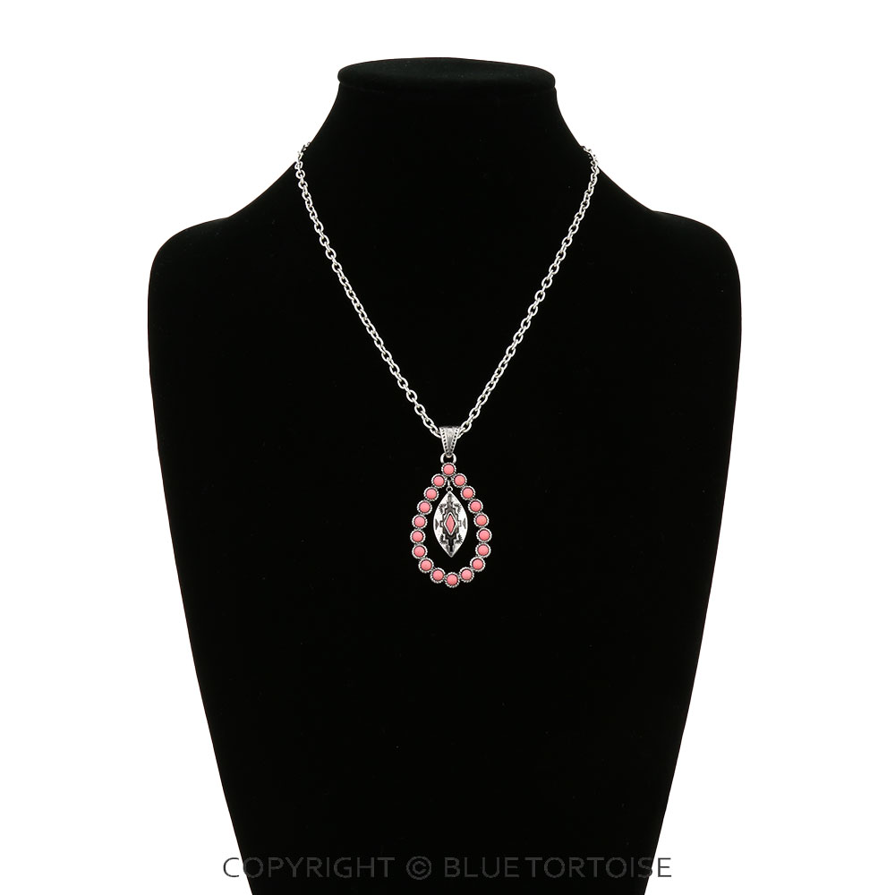 Western Aztec Stone Pendant Necklace - Image 2