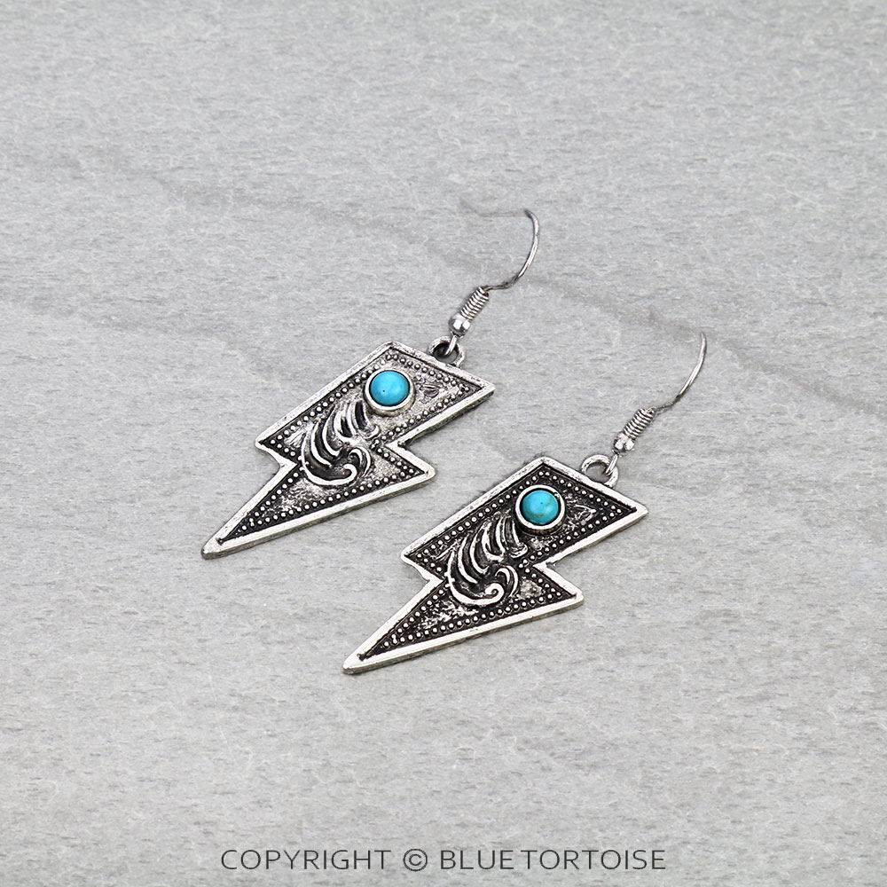 Western Thunder with Filigree Dangle Earrings