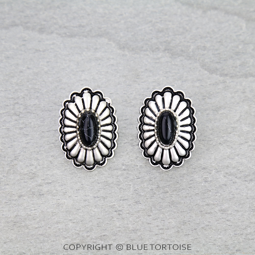 3 Pair Western Concho Earring Set - Image 5