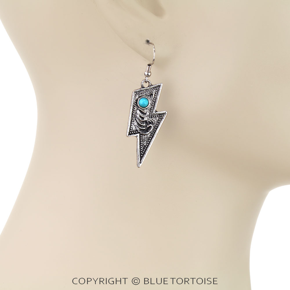 Western Thunder with Filigree Dangle Earrings - Image 2