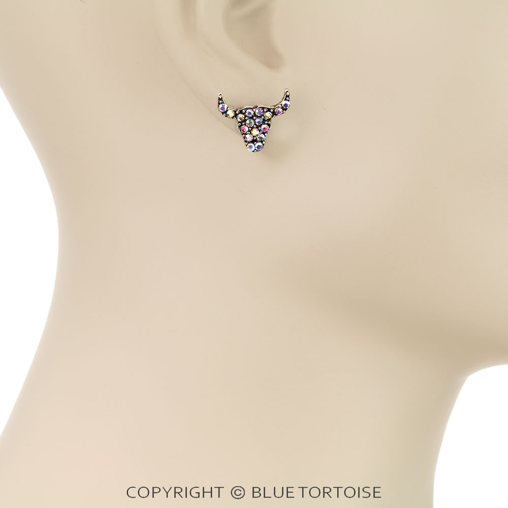 3 Pair Western Theme Stone Earring Set - Image 2