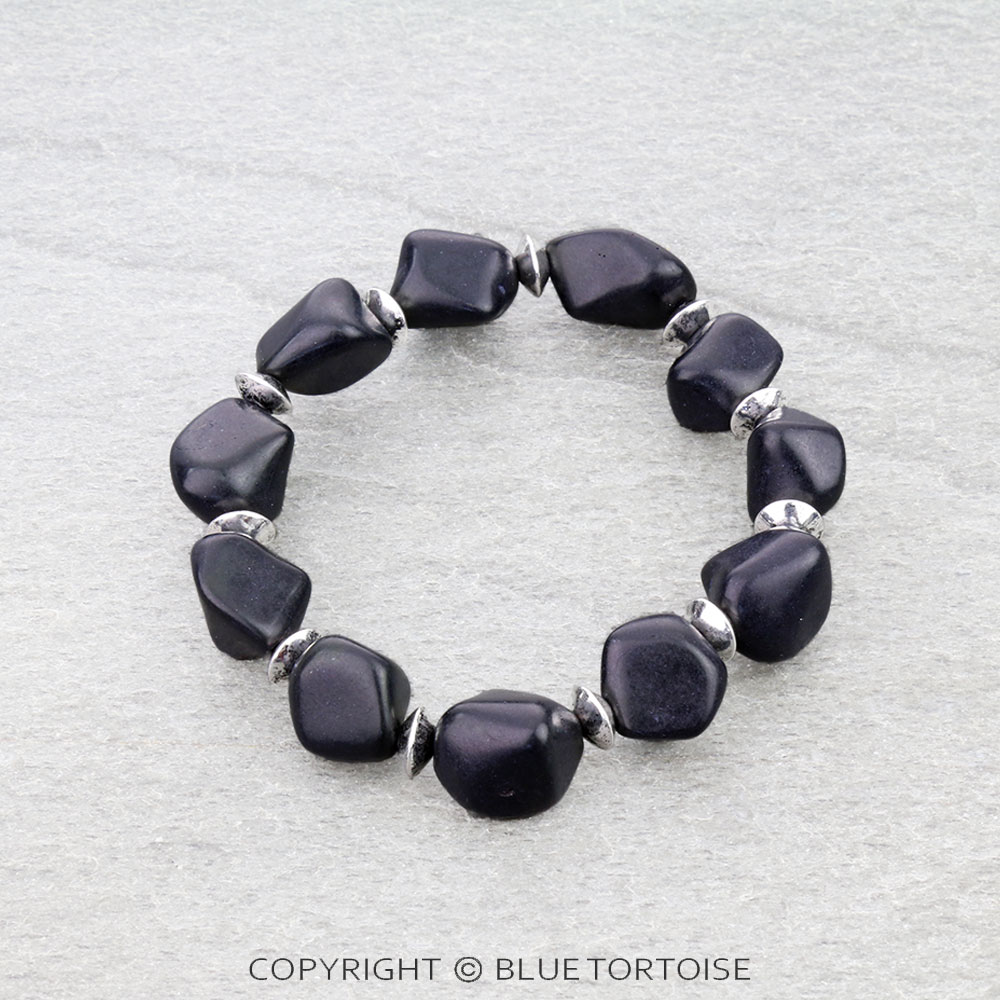 Western Irregular Stone Stretch Bracelet