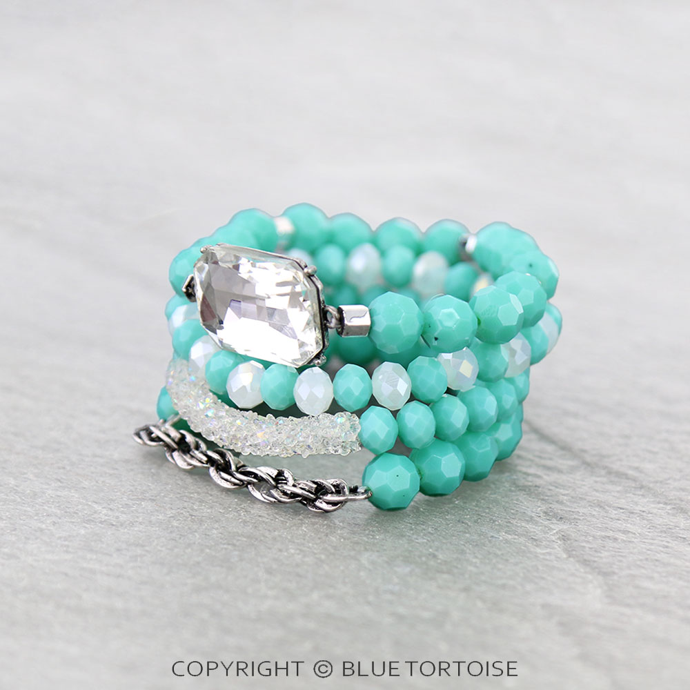 Western Glass Stone Stackable Bracelets - Image 2