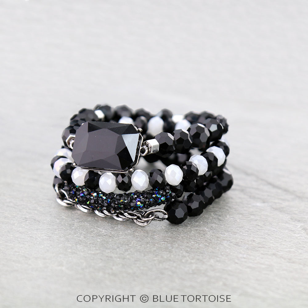 Western Glass Stone Stackable Bracelets - Image 2