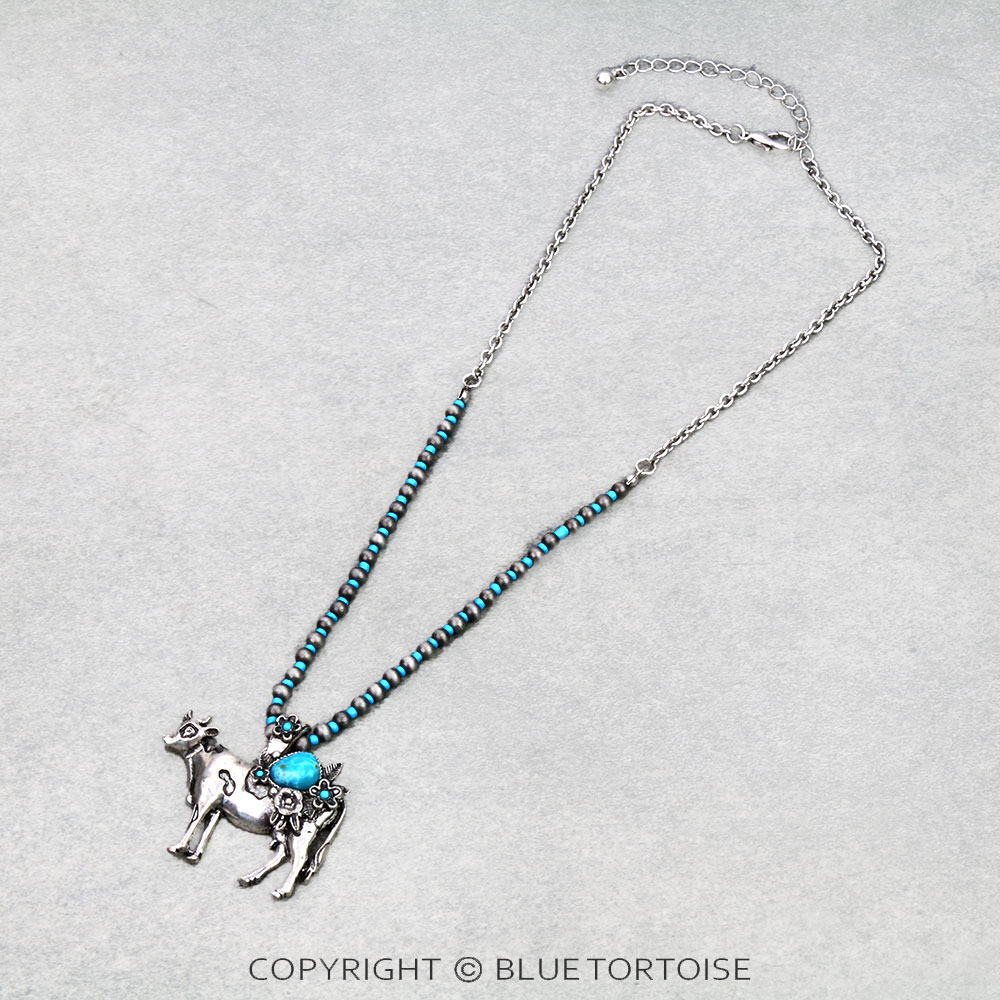 Western Farm Animal Cow Pendant Necklace