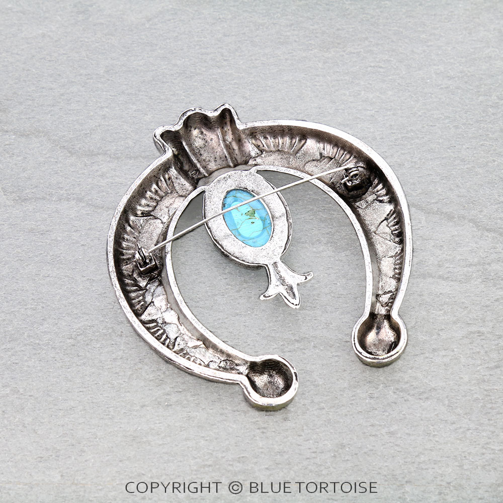 Western Squash Blossom Hat Pin - Image 2