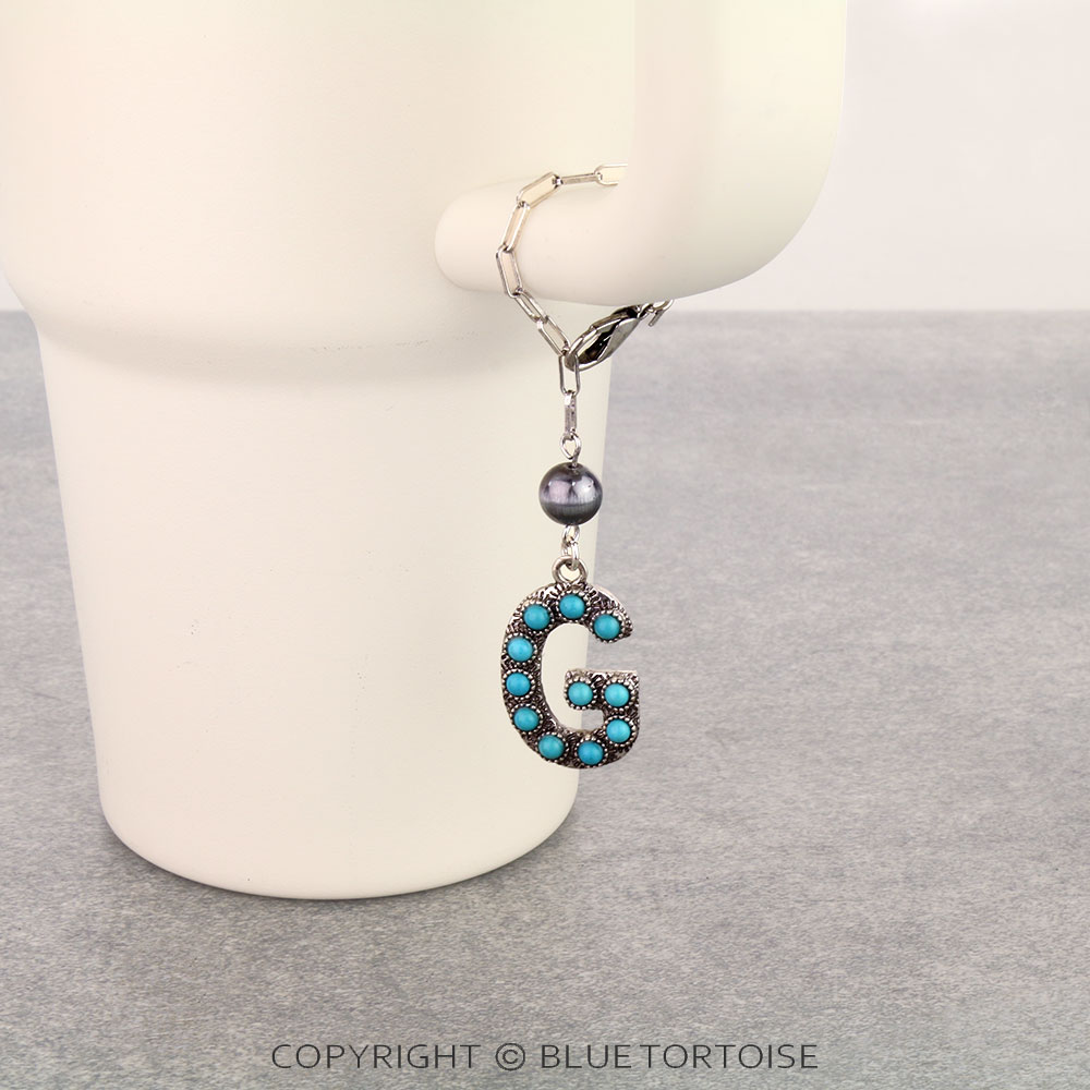 Western Initial “G” Tumbler Charm