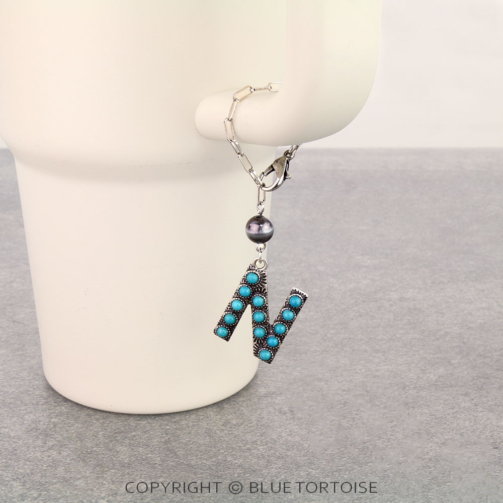 Western Initial “N” Tumbler Charm