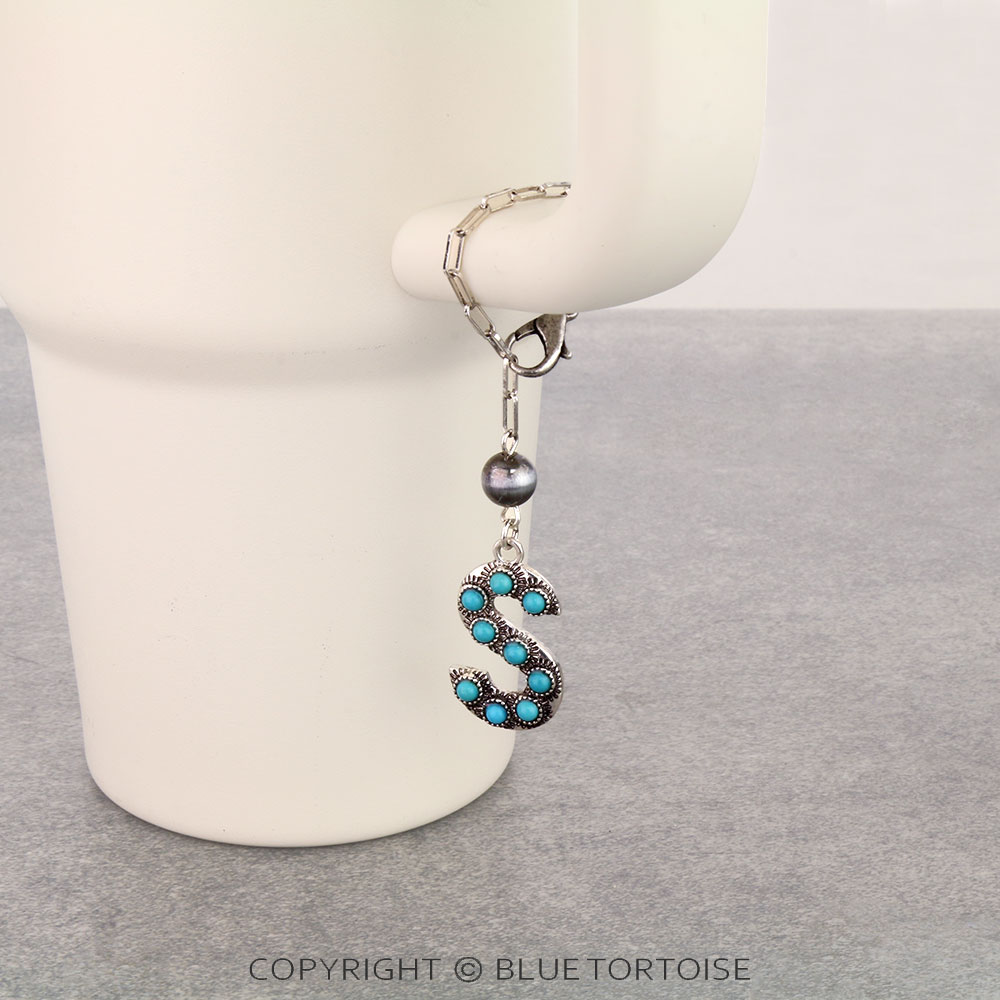 Western Initial “S” Tumbler Charm